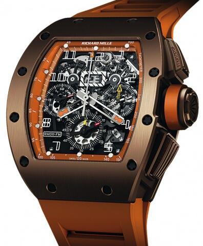 Replica Richard Mille RM 011 Flyback Chronograph Brown Watch